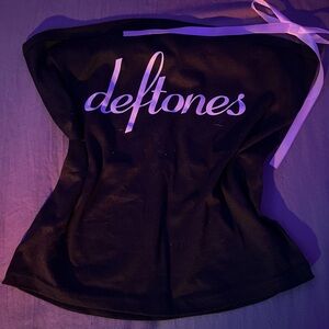 Black Deftones tube top